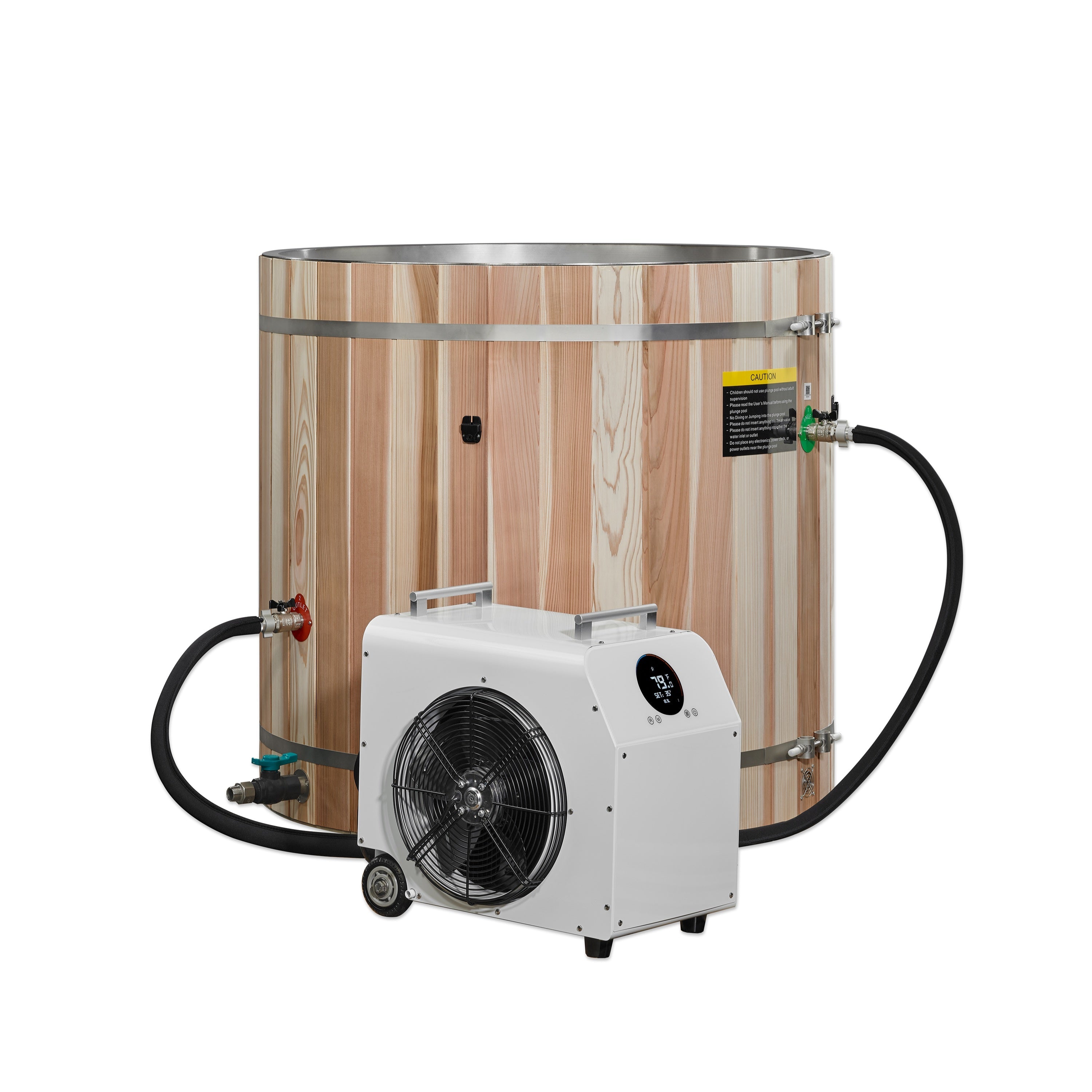 Dynamic Cold Therapy Barrel 304 Stainless Steel Cold Plunge
