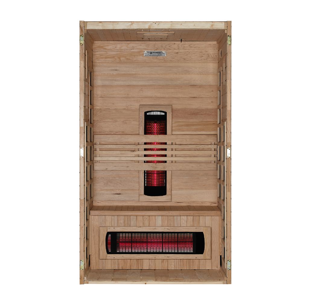 Dynamic Santorini 1-2 Person Full Spectrum Near Zero EMF FAR IR Sauna (DYN-6009-03 FS)