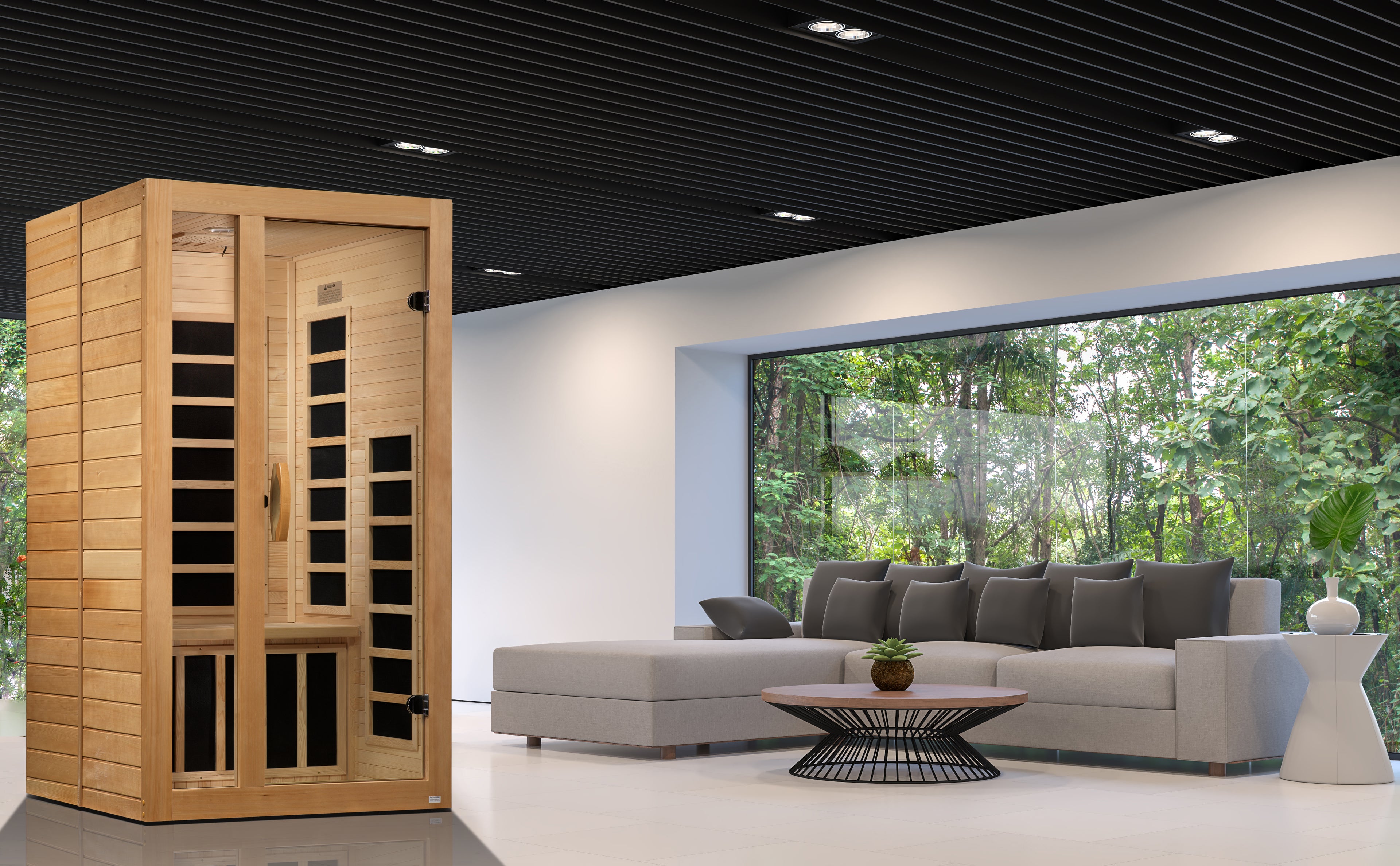 Dynamic Gracia 1-Person Full Spectrum Near-Zero EMF Infrared Sauna