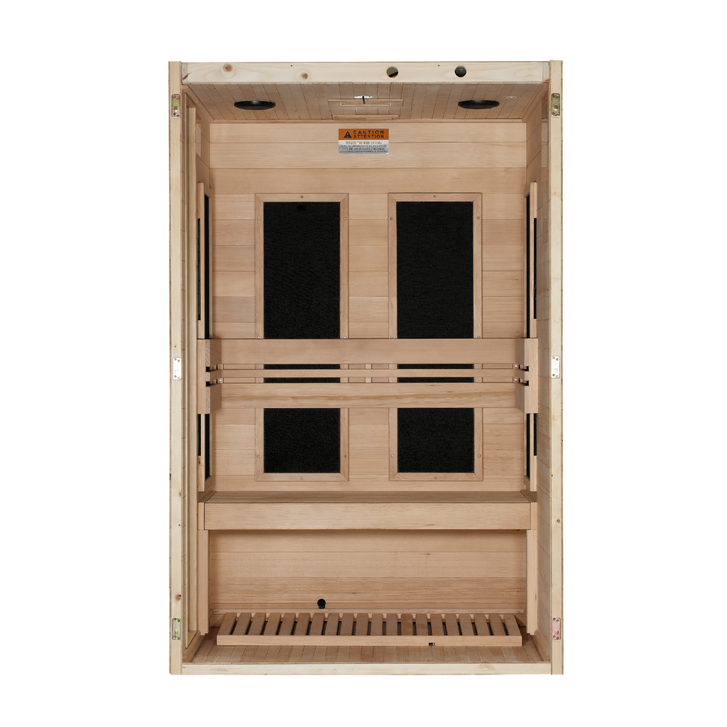 Dynamic "Lucca" 2 Person Low EMF FAR IR Sauna (DYN-6215-05)