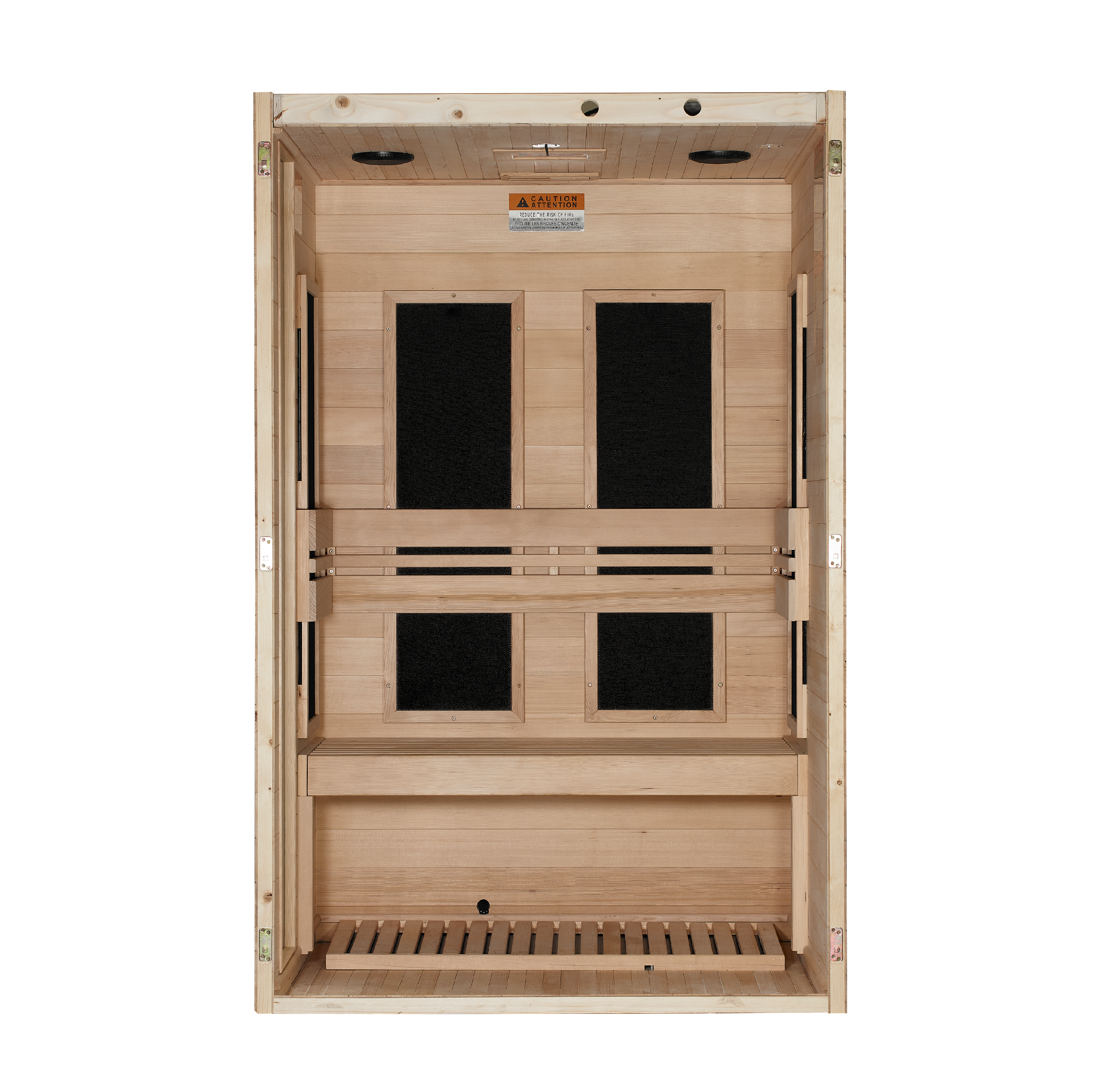 Dynamic "Lucca" 2 Person Low EMF FAR IR Sauna (DYN-6215-05)