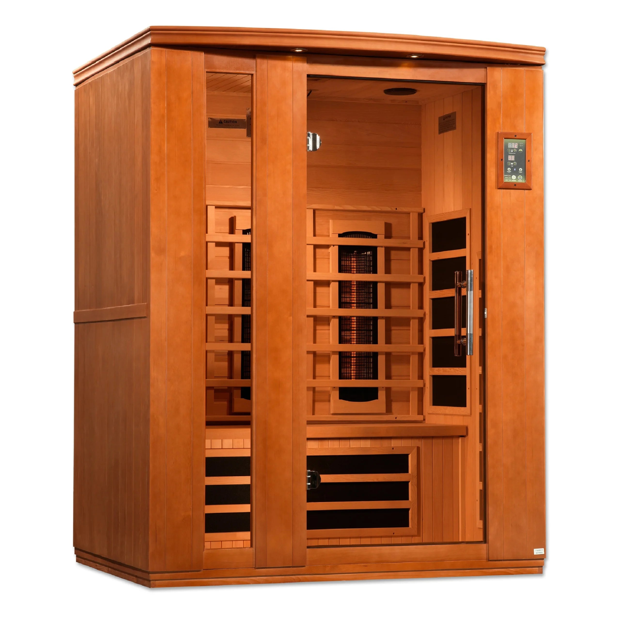 Dynamic Lugano 3-Person Full Spectrum Near-Zero EMF Infrared Sauna