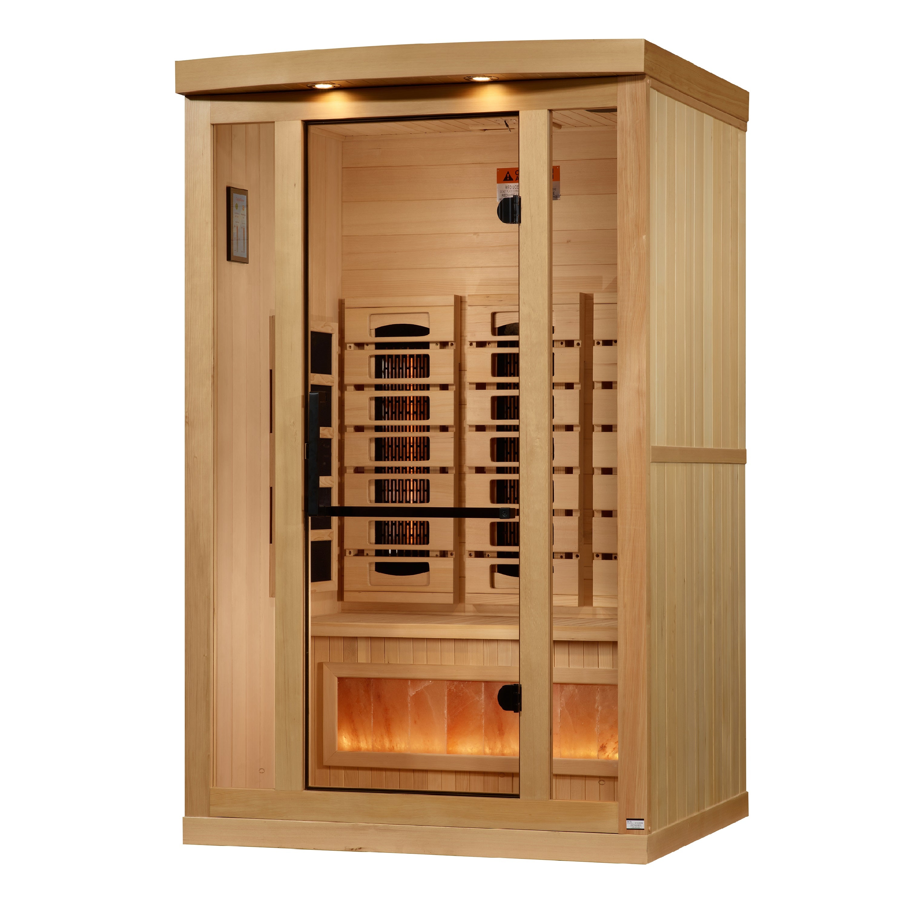 Golden Designs Salt, Full-Spectrum 2-Person Near-Zero EMF FAR Infrared Sauna