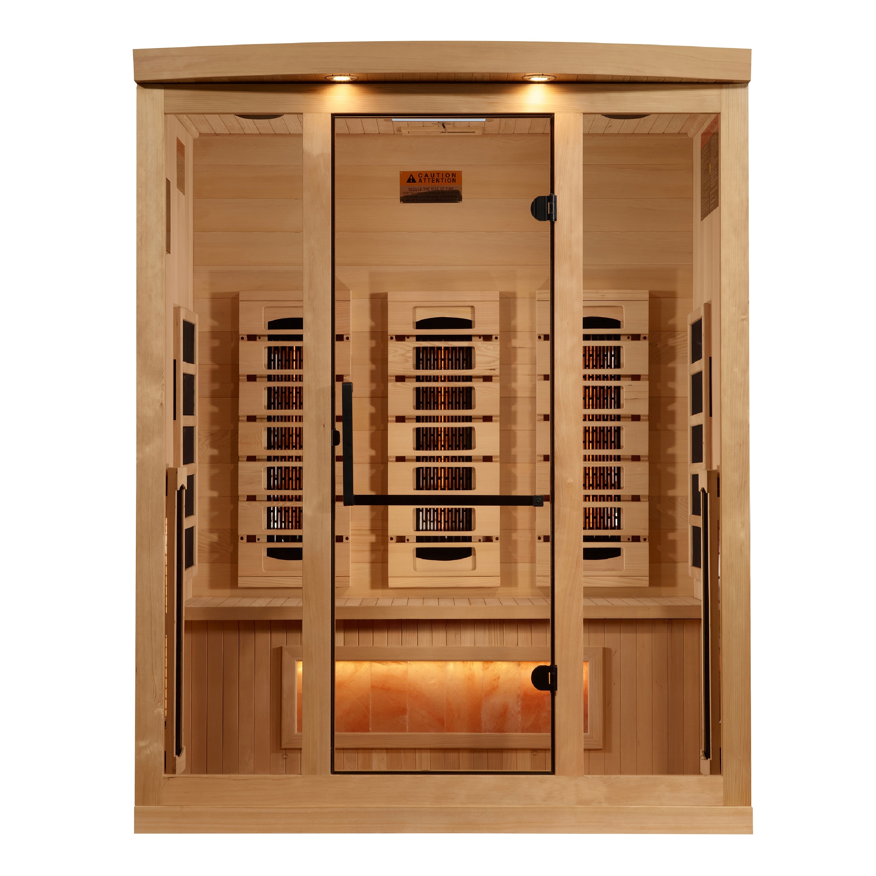 Golden Designs Salt, Full-Spectrum 3-Person Near-Zero EMF FAR Infrared Sauna