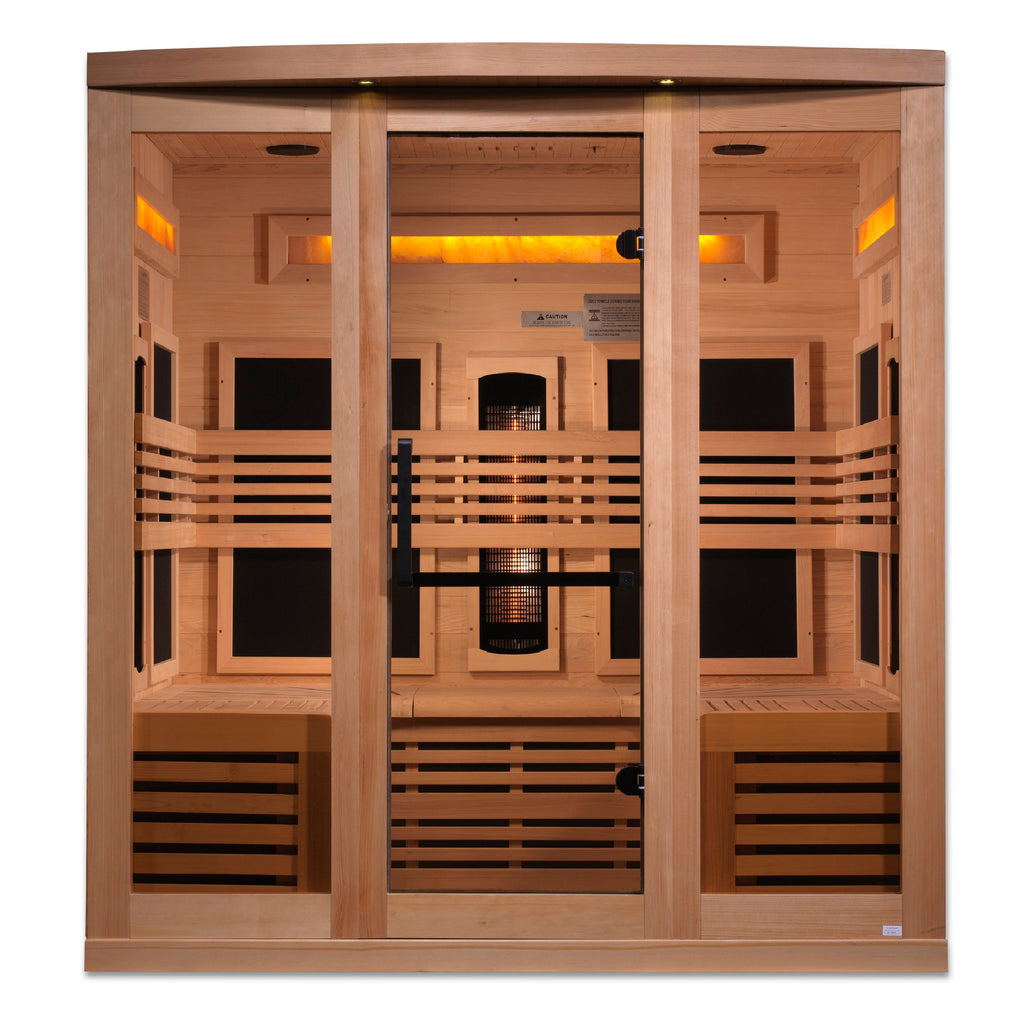 Golden Designs "Reserve Edition" 6 Person Near Zero EMF Full Spectrum with Himalayan Salt Bar (GDI-8260-01)