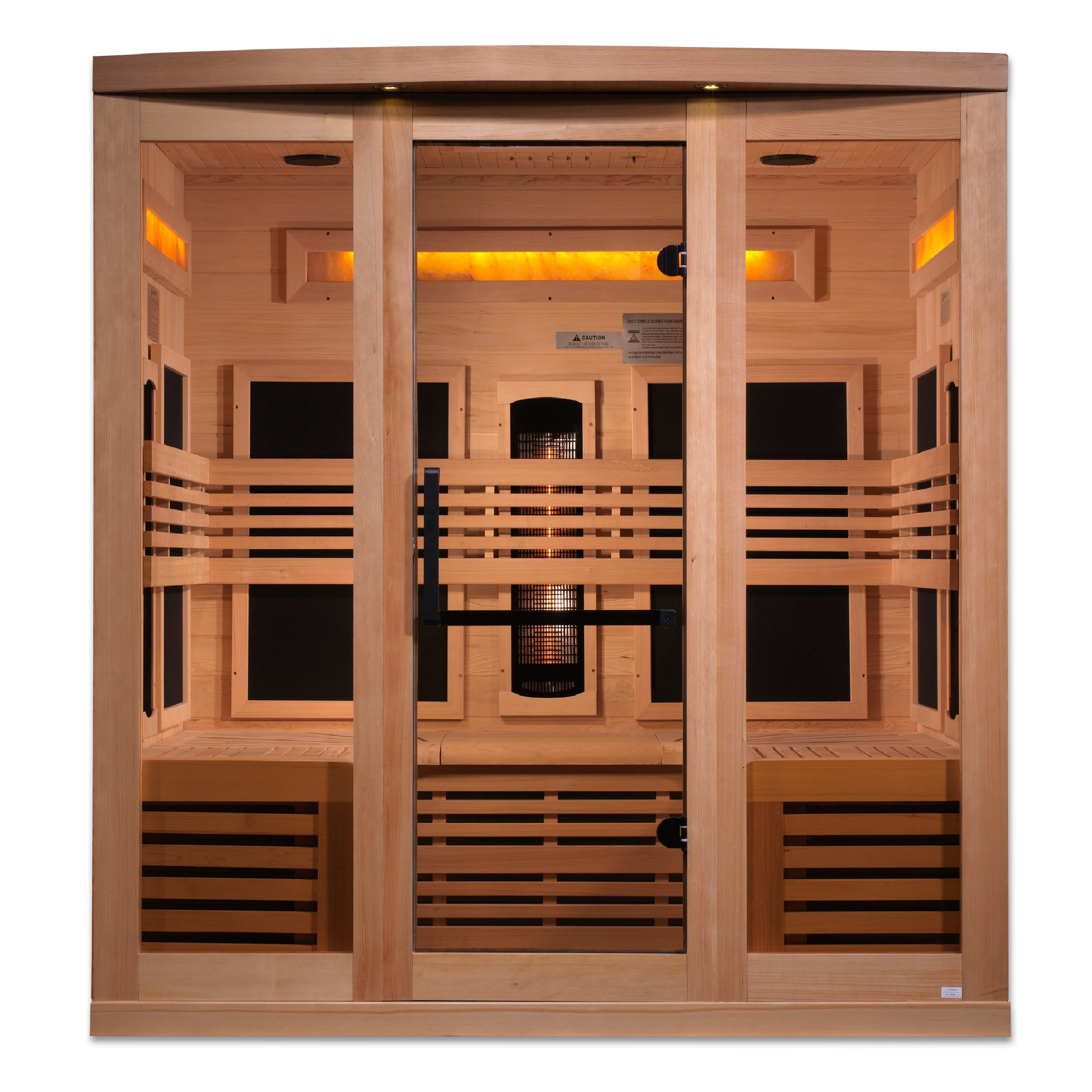 Golden Designs "Reserve Edition" 6 Person Near Zero EMF Full Spectrum with Himalayan Salt Bar (GDI-8260-01)