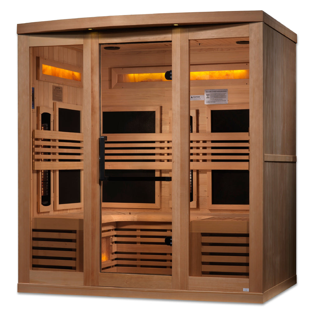Golden Designs "Reserve Edition" 6 Person Near Zero EMF Full Spectrum with Himalayan Salt Bar (GDI-8260-01)