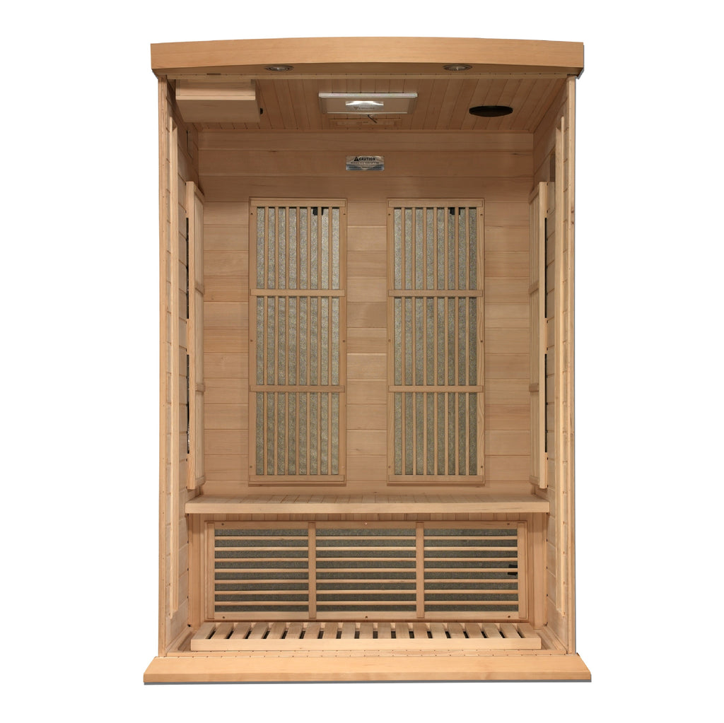 Maxxus 2 Person Near Zero EMF FAR IR Sauna (MX-K206-01-ZF HEM)