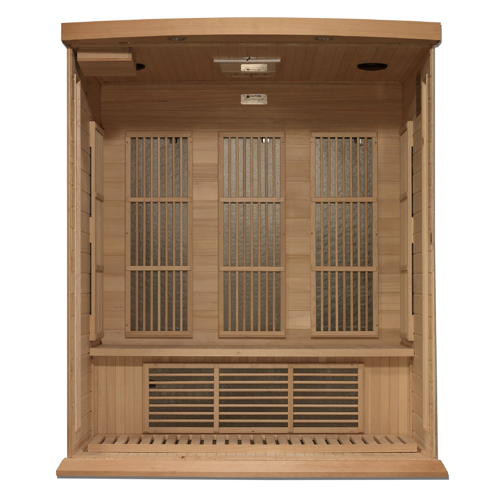 Maxxus 3 Person Near Zero EMF FAR IR Sauna (MX-K306-01-ZF HEM)