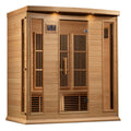 Maxxus 4 Person Near Zero EMF FAR IR Sauna (MX-K406-01-ZF HEM)