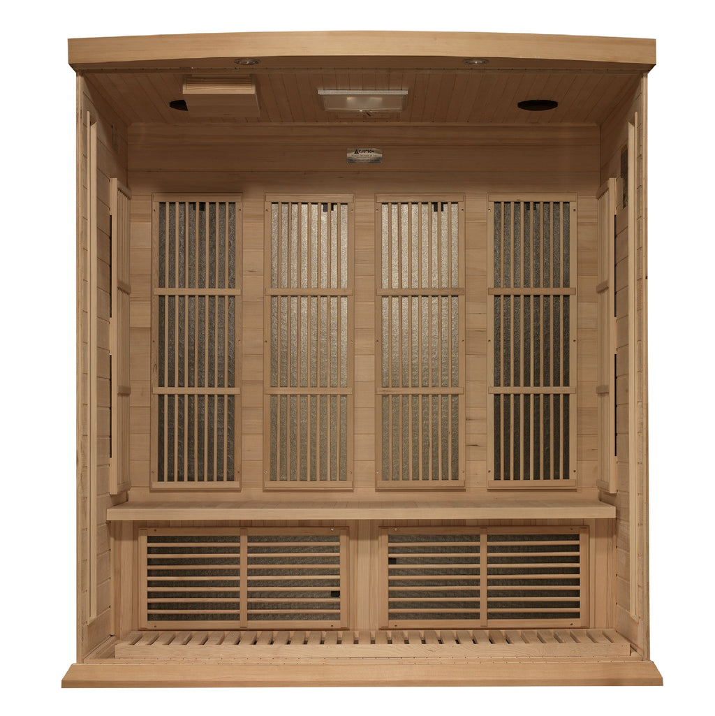 Maxxus 4 Person Near Zero EMF FAR IR Sauna (MX-K406-01-ZF HEM)