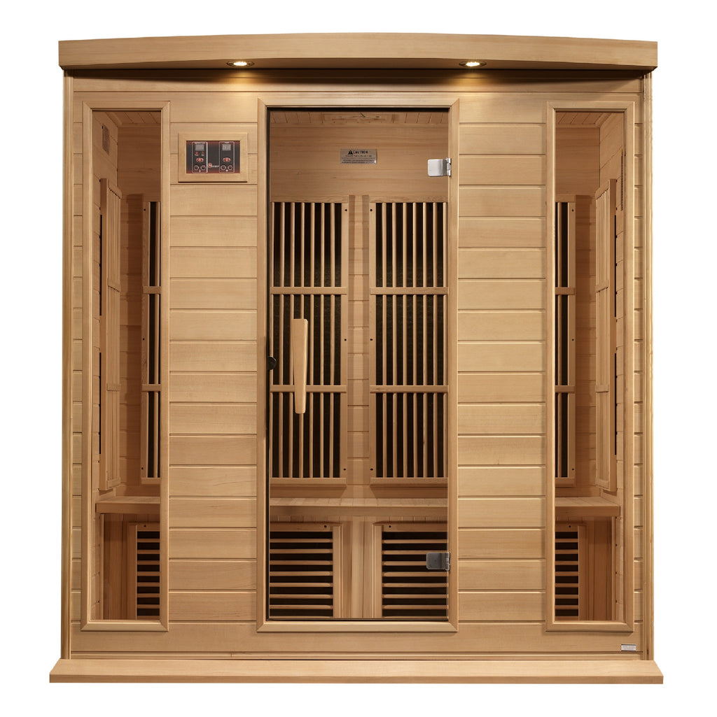 Maxxus 4 Person Near Zero EMF FAR IR Sauna (MX-K406-01-ZF HEM)