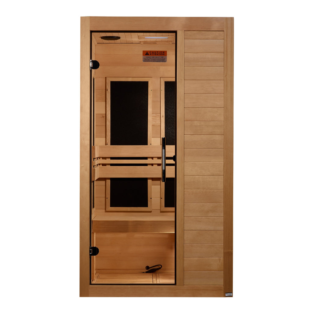 Maxxus "S-Line" 1 Person Low EMF FAR IR Sauna (MX-S106-01)