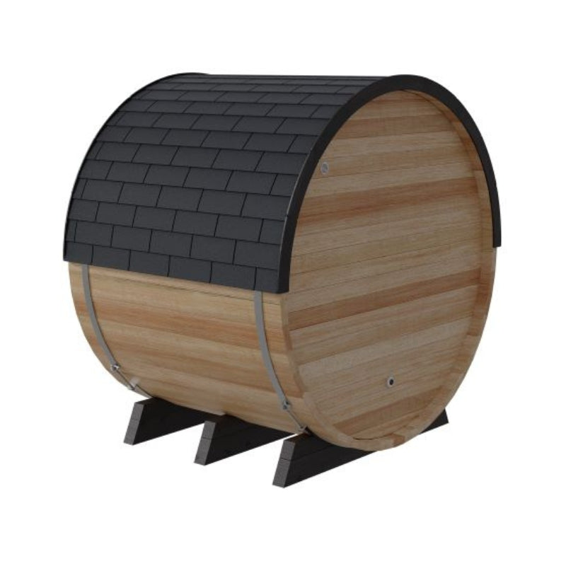 Finnmark FD-7 Thermo-Aspen Combination Barrel Sauna (Infrared + Traditional, 6x6 Outdoor)