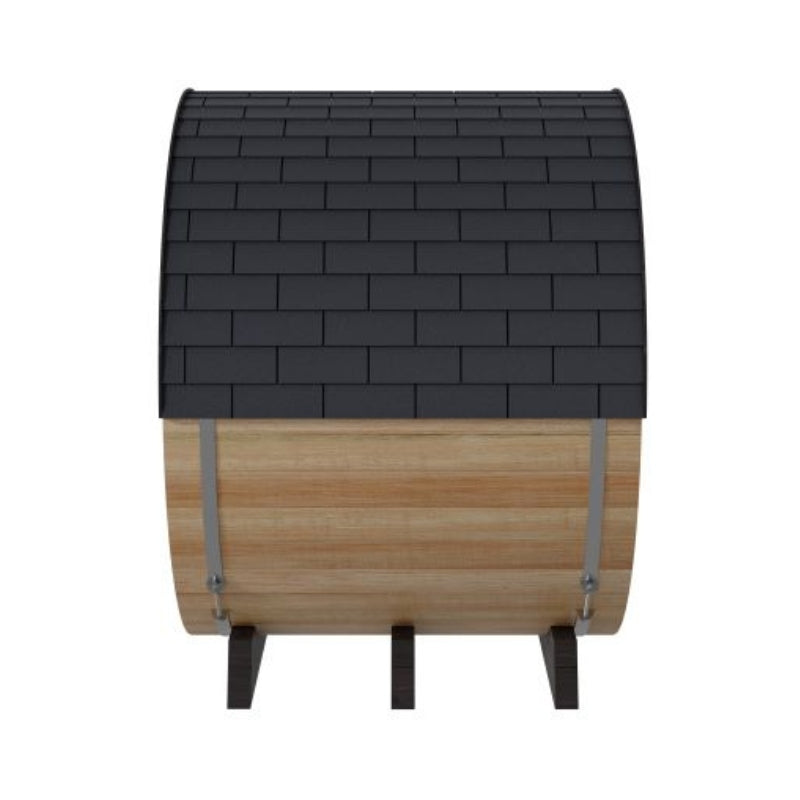 Finnmark FD-7 Thermo-Aspen Combination Barrel Sauna (Infrared + Traditional, 6x6 Outdoor)