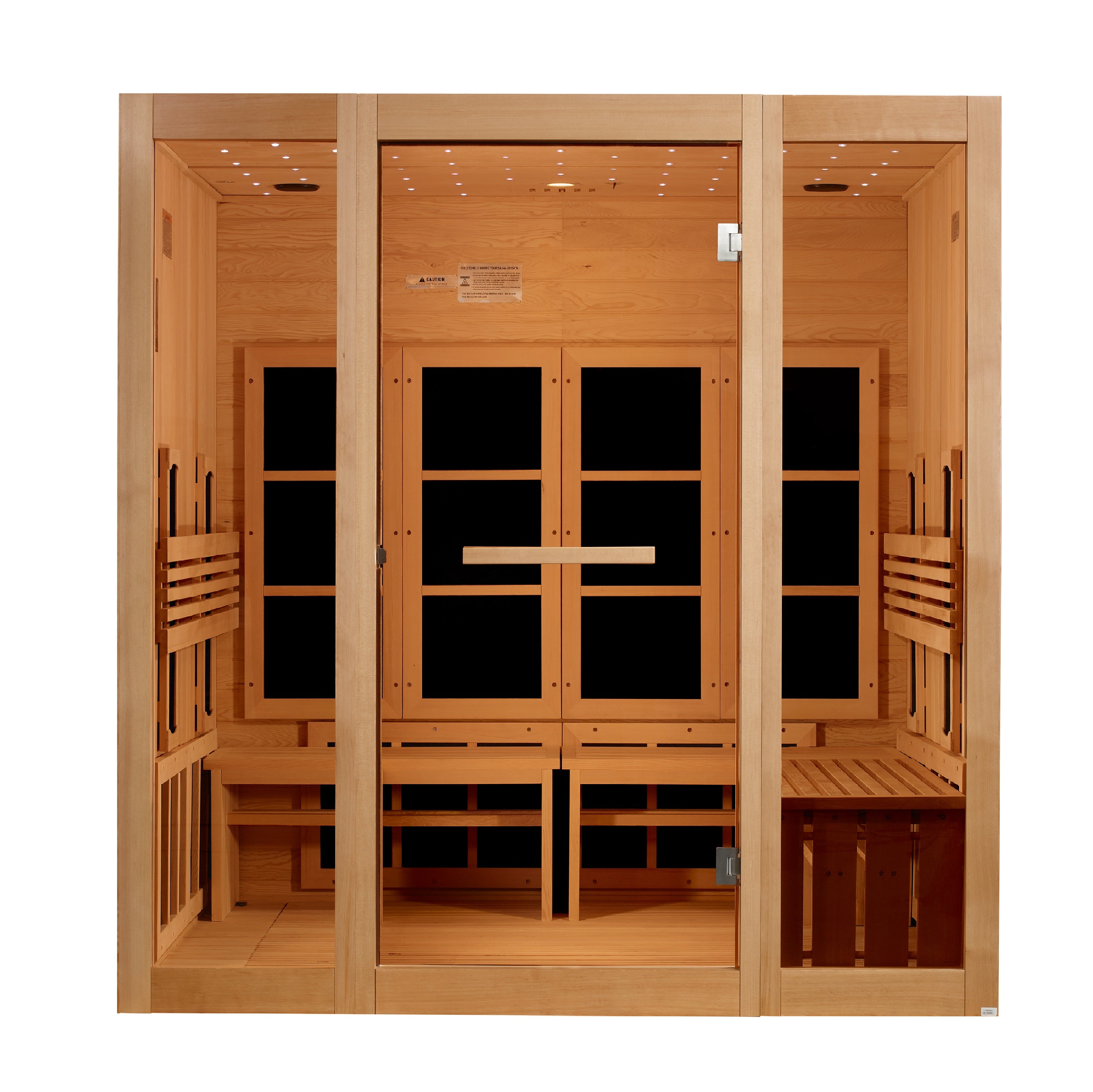 Golden Designs 8 Person Full Spectrum Near Zero EMF FAR IR Sauna (GDI-6880-03 FS)