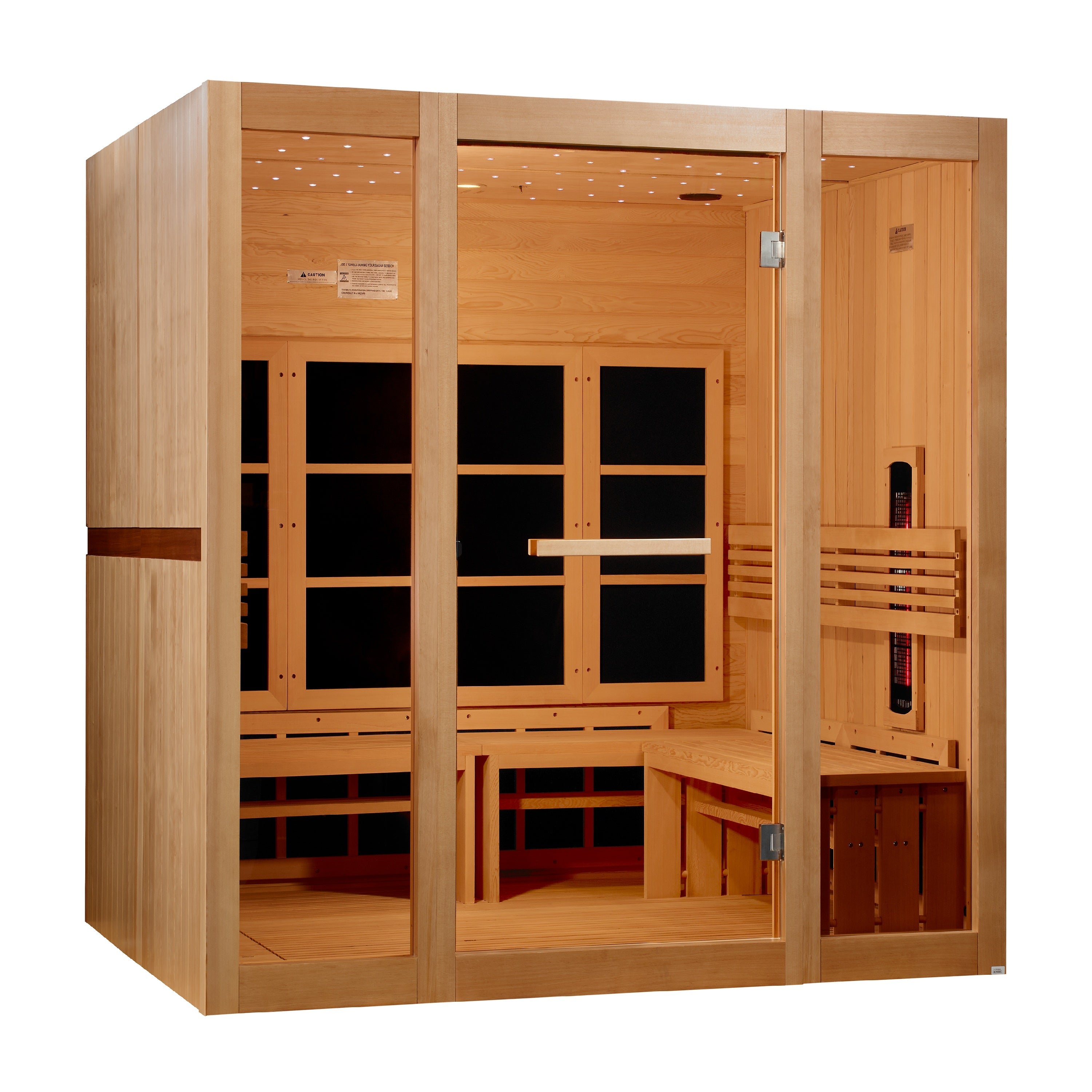 Golden Designs 8 Person Full Spectrum Near Zero EMF FAR IR Sauna (GDI-6880-03 FS)