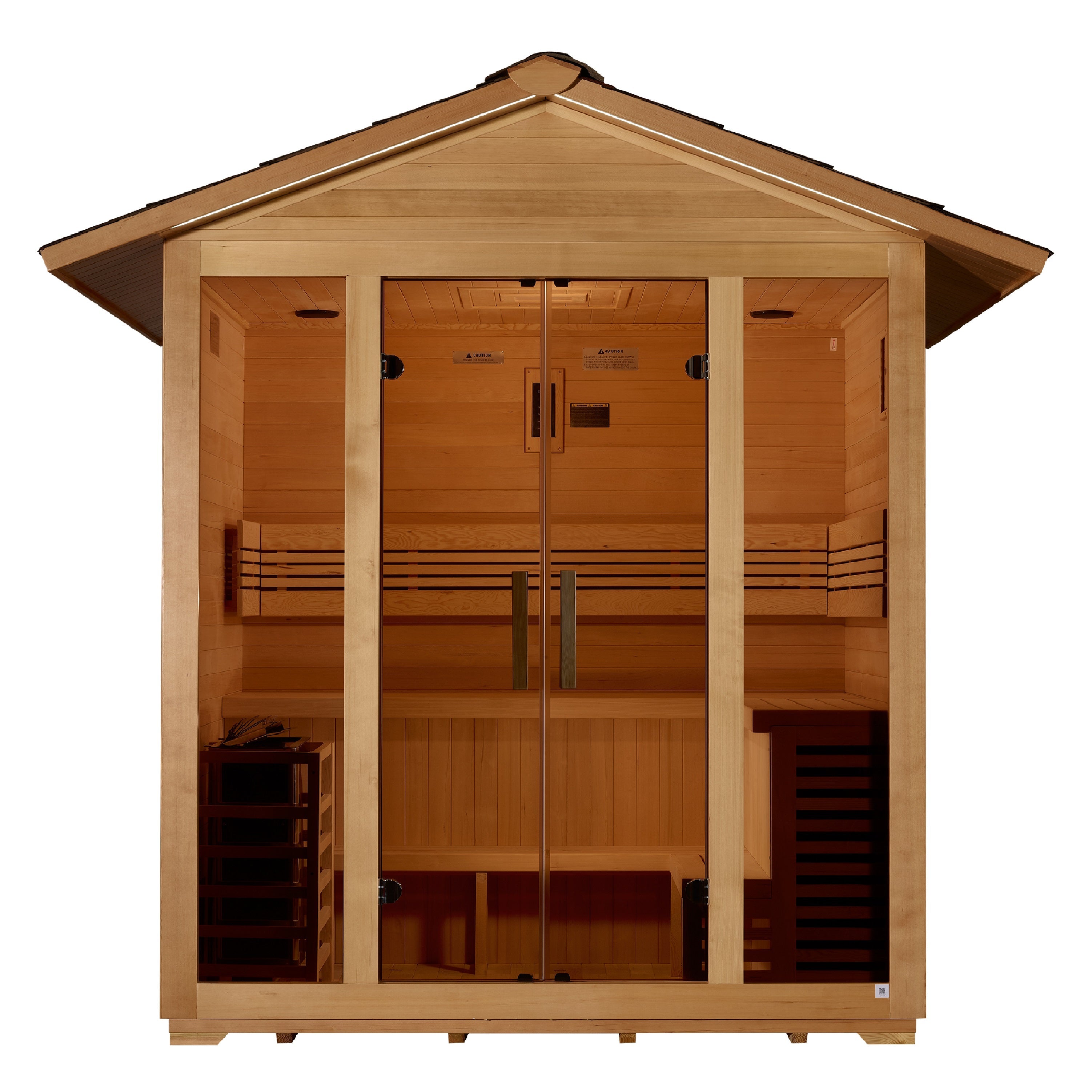 Golden Designs Vorarlberg 5-Person Outdoor Traditional Sauna