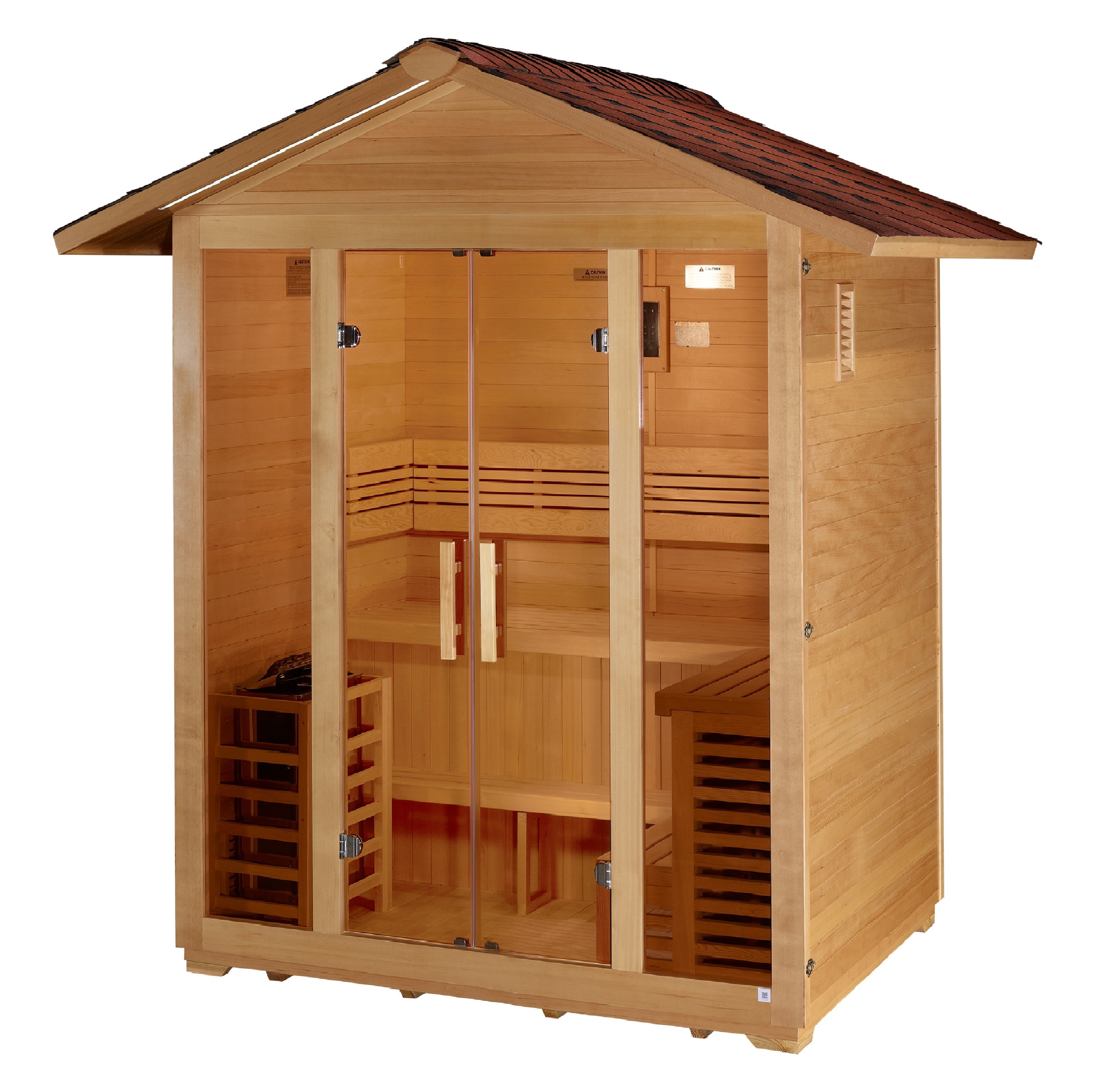 Golden Designs Vorarlberg 5-Person Outdoor Traditional Sauna