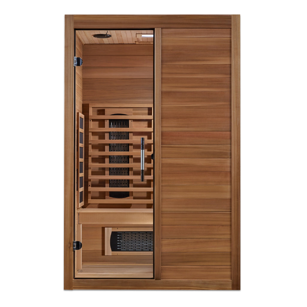 Maxxus S-Line 2-Person Full Spectrum Near-Zero EMF Infrared Sauna (Pacific Cedar)