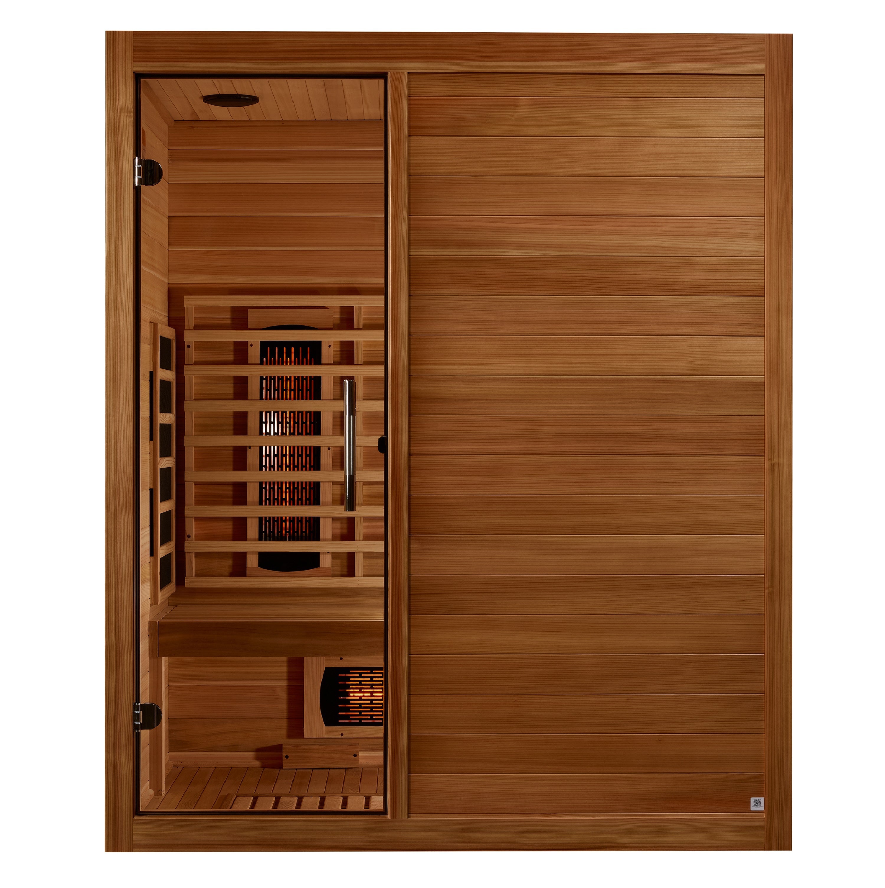 Maxxus S-Line 3-Person Full Spectrum Near-Zero EMF Infrared Sauna (Pacific Cedar)