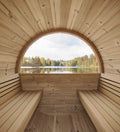 SaunaLife Model E7W Outdoor Barrel Sauna Kit (Window)
